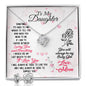 To Daughter, Love Mom - Custom Heart Design
