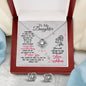 To Daughter, Love Mom - Custom Heart Design