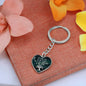 Mom Remembrance Statement Heart Keychain - Custom Heart Design