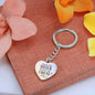 Always my sister, forever my friend-Keychain - Custom Heart Design
