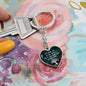 Mom Remembrance Statement Heart Keychain - Custom Heart Design