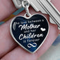 *A Mother's love is forever-Keychain - Custom Heart Design