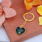 Mom Remembrance Statement Heart Keychain - Custom Heart Design