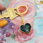 Mom Remembrance Statement Heart Keychain - Custom Heart Design