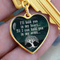 Mom Remembrance Statement Heart Keychain - Custom Heart Design