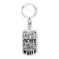 To Our Family You Are The World-Keychain - Custom Heart Design