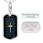 Sentimental Religious Family Prayer Keychain - Custom Heart Design