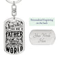 To Our Family You Are The World-Keychain - Custom Heart Design