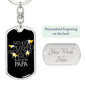 Just call him Papa-Keychain - Custom Heart Design
