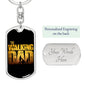 The Walking Dad-Keychain - Custom Heart Design