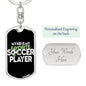 My favorite soccer player-Keychain - Custom Heart Design