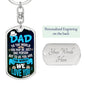 You are our world-Keychain - Custom Heart Design
