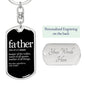 Father Noun-Keychain - Custom Heart Design