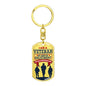 I am a Veteran-Keychain - Custom Heart Design