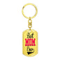 Best Mom Ever- Keychain - Custom Heart Design