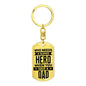 Who needs a super hero when you have a Dad. - Custom Heart Design