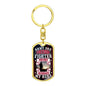 Army Dad Freedom Fighter-Keychain - Custom Heart Design