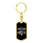 Cool Dad have beards and tats-Keychain - Custom Heart Design