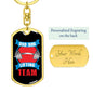 Dad Bod Lifting Team- Keychain - Custom Heart Design