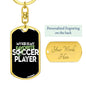 My favorite soccer player-Keychain - Custom Heart Design
