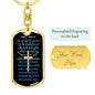 Sentimental Religious Family Prayer Keychain - Custom Heart Design