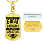 Behind every great daughter, is an amazing Dad. - Custom Heart Design