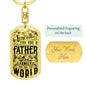 To Our Family You Are The World-Keychain - Custom Heart Design