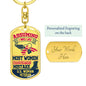 Woman Veteran-Keychain - Custom Heart Design