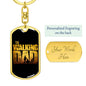 The Walking Dad-Keychain - Custom Heart Design