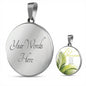 Palm Sunday- Circle Necklace - Custom Heart Design