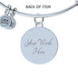 Dream, cry, sing, laugh with my sister-Bangle - Custom Heart Design
