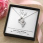 Double Hearts Necklace For Wife | Custom Heart Design