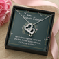 Double Hearts Necklace for Friend | Custom Heart Design