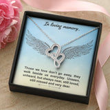 Double Hearts Remembrance Necklace | Custom Heart Design