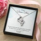 Meaningful Double Hearts Necklace for Bonus Mom | Custom Heart Design