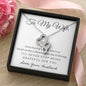 Double Hearts Necklace for Wife | Custom Heart Design
