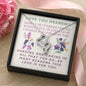 Double Hearts Necklace for Grandma From Grandson | Custom Heart Design