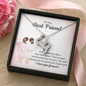 Double Hearts Necklace for Best Friend | Custom Heart Design