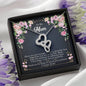 Double Hearts Necklace for Mom | Custom Heart Design