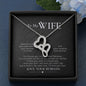 Meaningful Double Hearts Necklace for Wife | Custom Heart Design