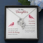 Meaningful Double Hearts Necklace for Daughter | Custom Heart Design