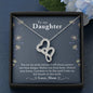 Meaningful Double Hearts Necklace for Daughter | Custom Heart Design