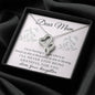 Double Hearts Necklace for Mom, From Daughter | Custom Heart Design