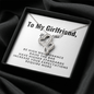 Double Hearts Necklace for Girlfriend | Custom Heart Necklace