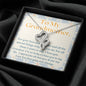 Double Hearts Necklace for Grandmother | Custom Heart Design