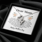 Double Hearts Necklace for Mom From Son | Custom Heart Design