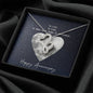 Double Hearts Anniversary Necklace for Wife | Custom Hearts Design