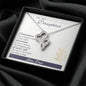 Meaningful Double Hearts Necklace for Daughter, From Dad | Custom Heart Design