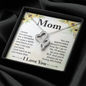 Double Hearts Necklace for Mother From Son | Custom Heart Design