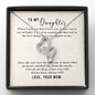 Double Hearts Necklace for Daughter, From Mom | Custom Heart Design